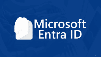 Microsoft Entra ID logo with white text and cloud icon on a blue background for breach integrations.
