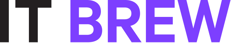 Bold logo featuring "IT" in black and "BREW" in vibrant purple sans-serif lettering.