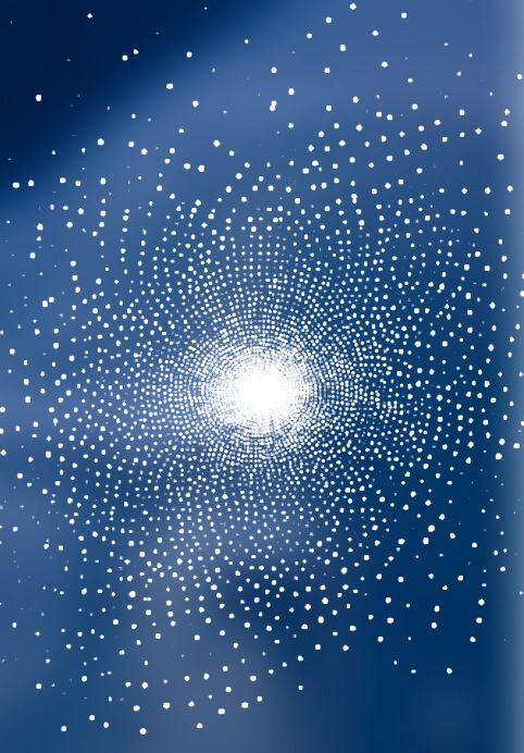 BreachRX-CRS-New-Hero-Image Spiral galaxy-like burst of white dots radiating from a glowing center against a deep blue background.