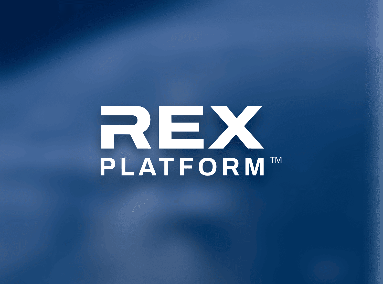 BreachRx-Platform-New-Hero-Image REX Platform™ logo in white text centered on a blurred blue gradient background.