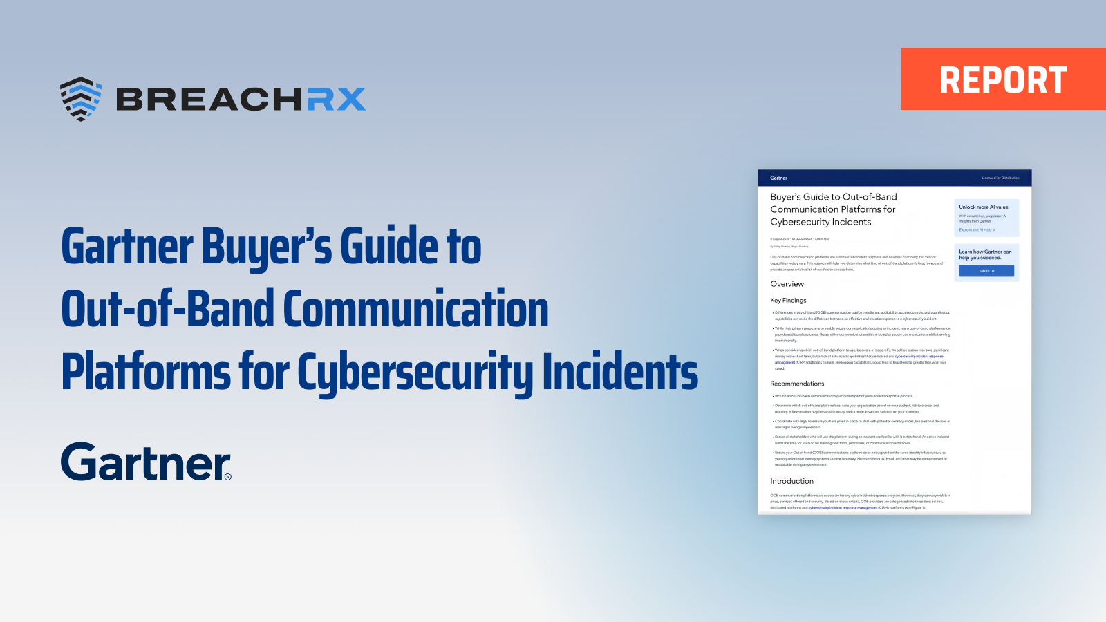 Gartner Buyer's Guide to OOB Communication Platforms